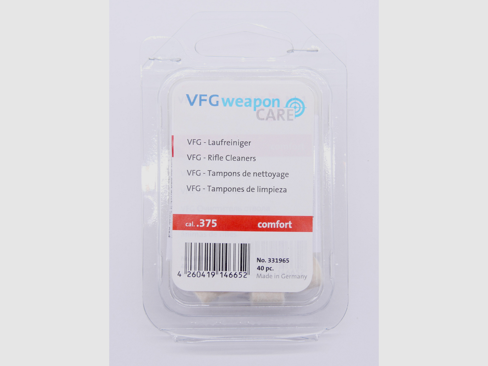 VFG 331965 cal. .375 mm Laufreiniger für Büchsen Comfort 40 Stück