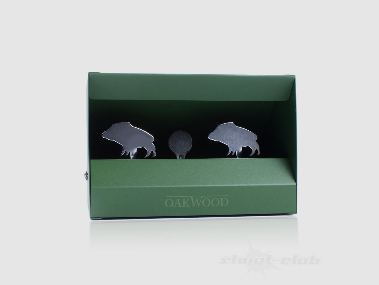 OAKWOOD Silhouettenkasten Wildschwein Indoor Range aus Metall