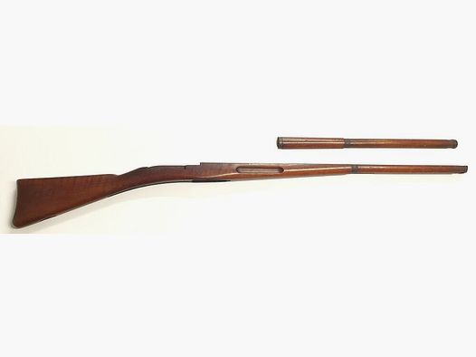Crosse pour fusil d'infanterie suisse / IG 1889 avec bois supérieur et pièces de ferrure