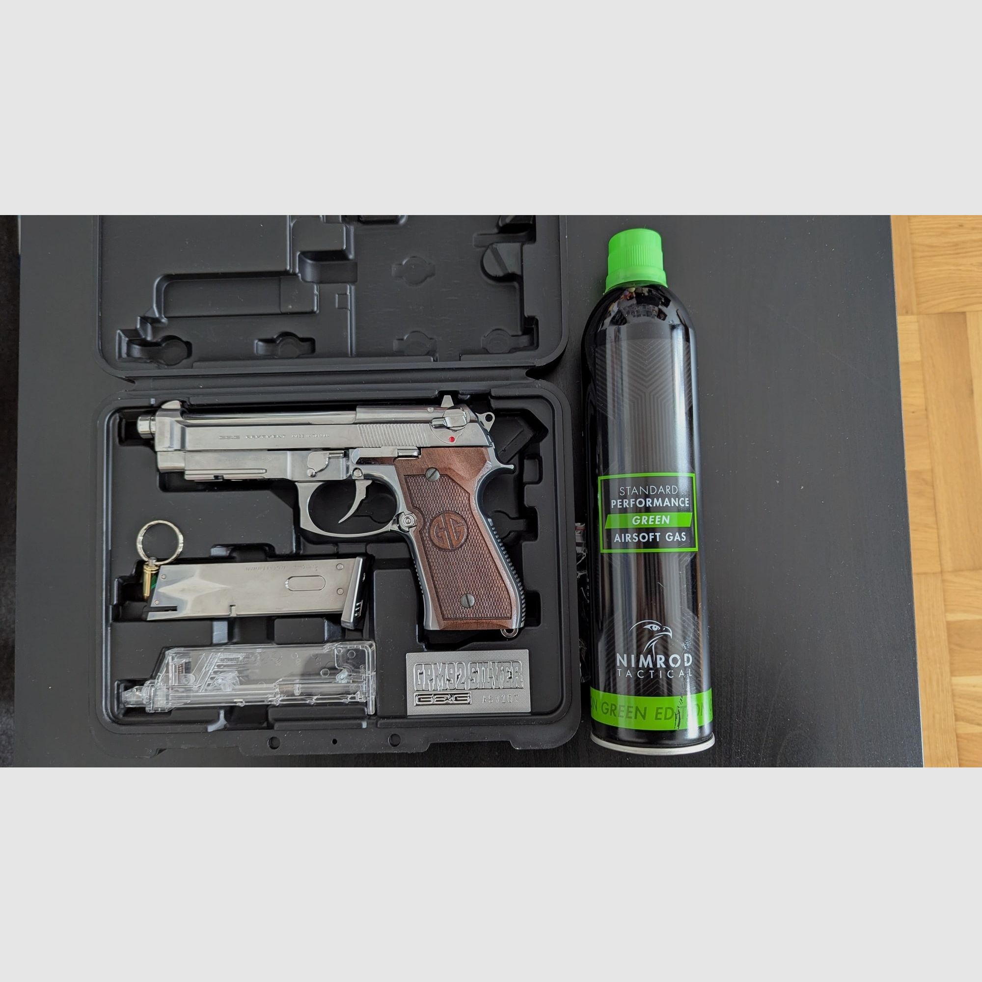 Beretta GPM92 GP2 Metal Version GBB Limited Edition Silver