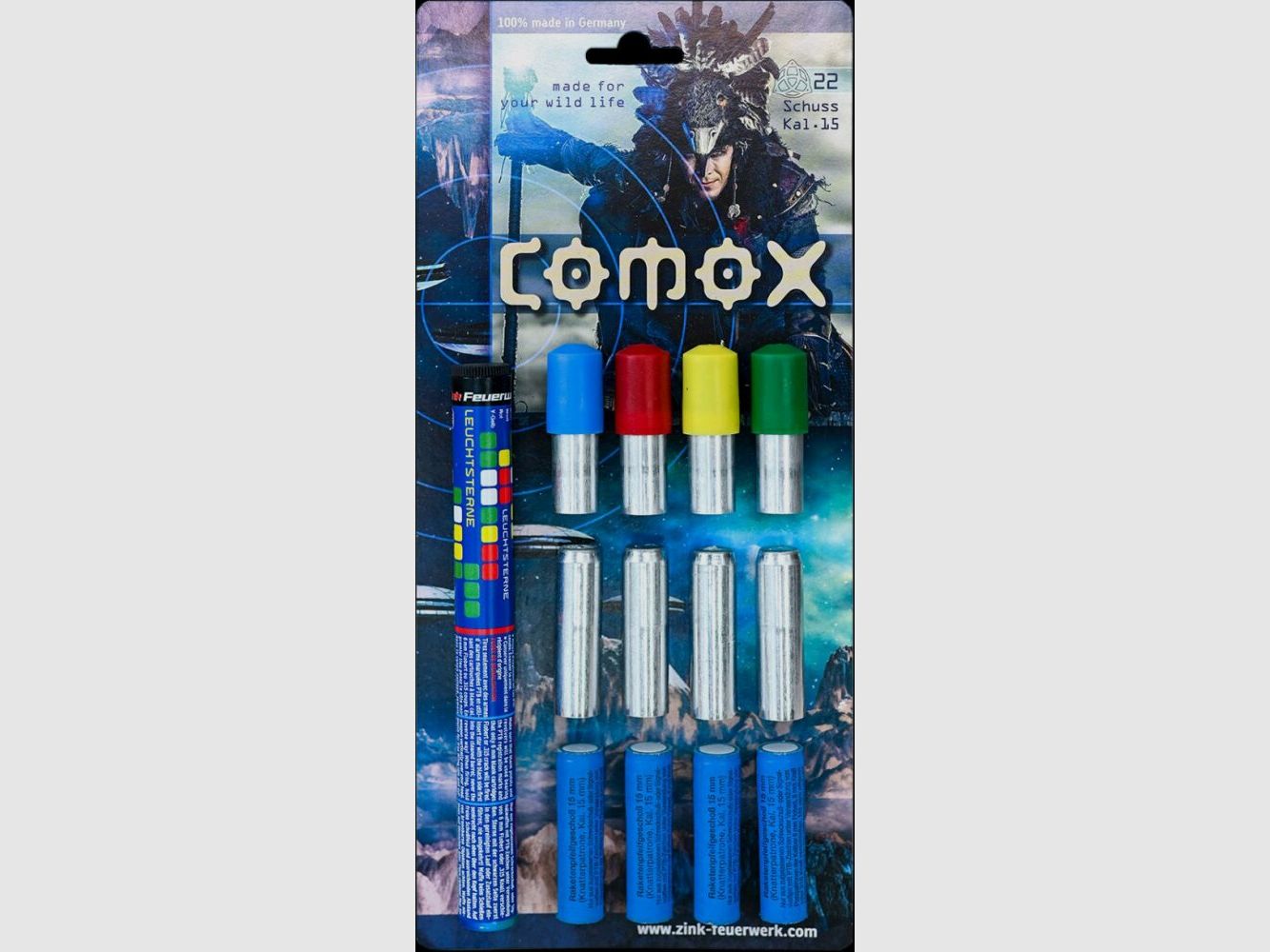 Pyrotechnics and signal effects of zinc 10-piece - 46-piece packs