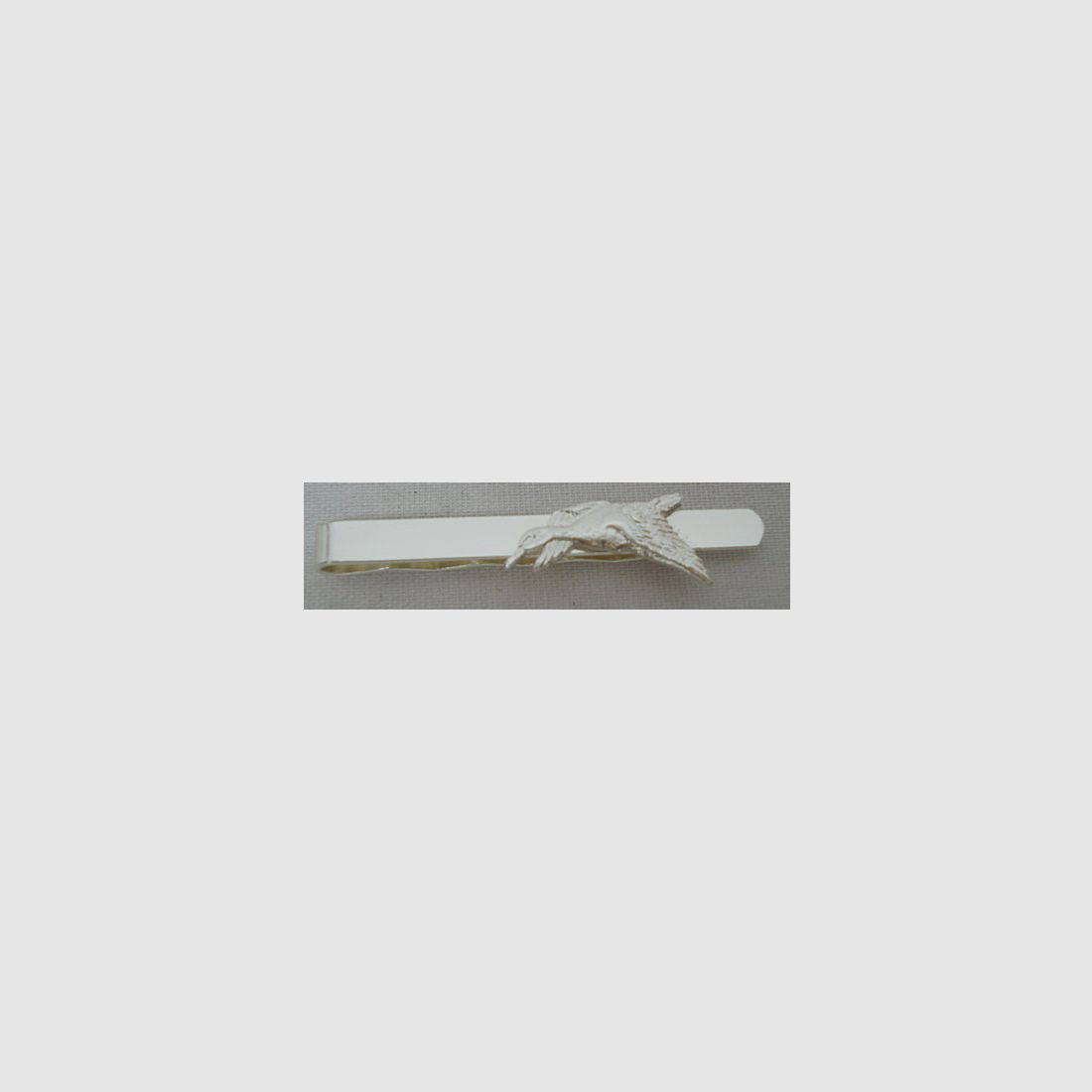 Tie slide duck - 60mm, silver-plated