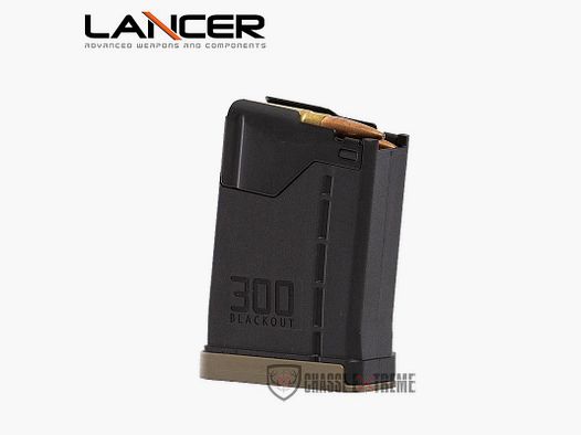 Cargador LANCER Opaque 10 Tiros Cal. 300 Blk Negro para AR15