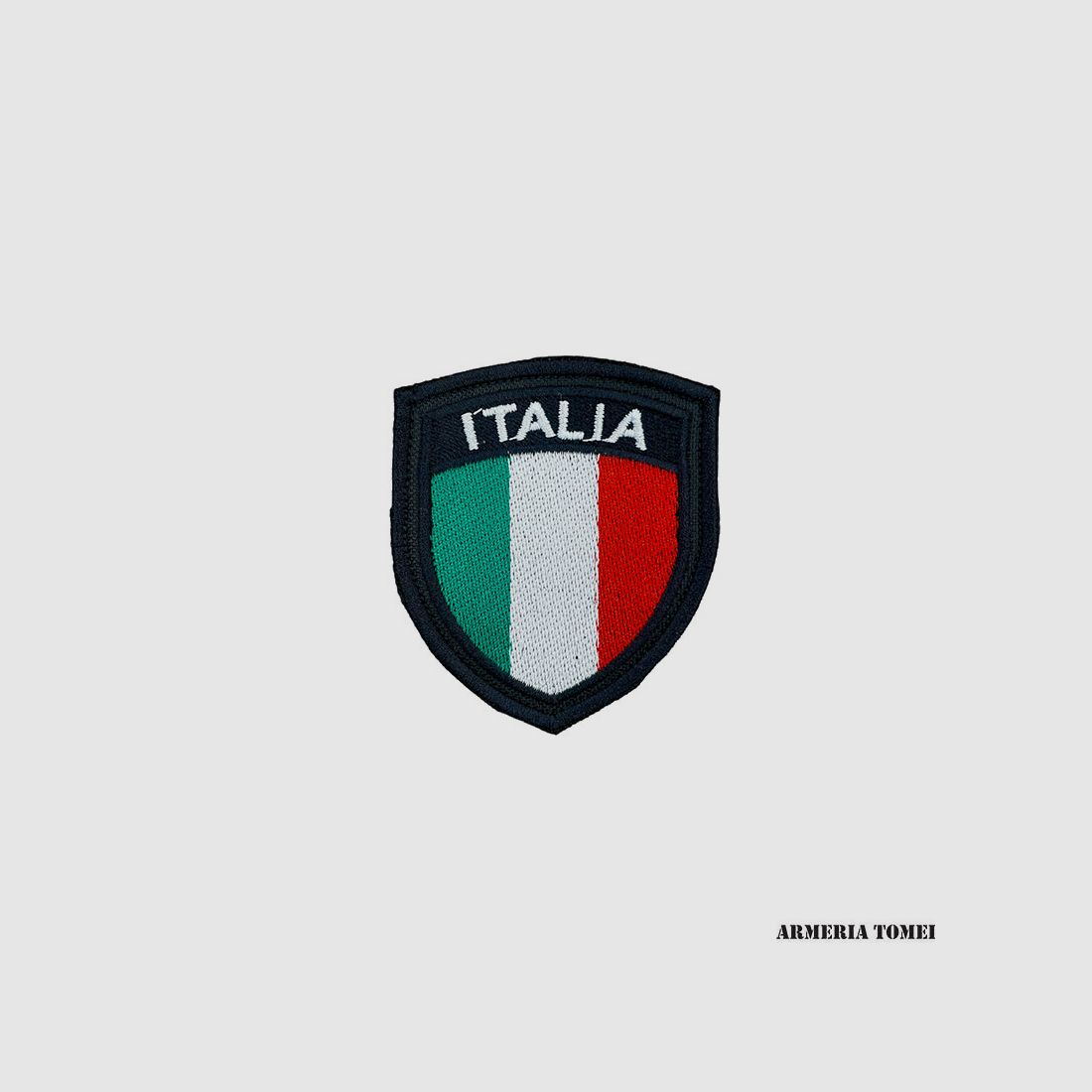 PATCH – ITALIEN BESTICKT MIT VELCRO - SCHWARZ