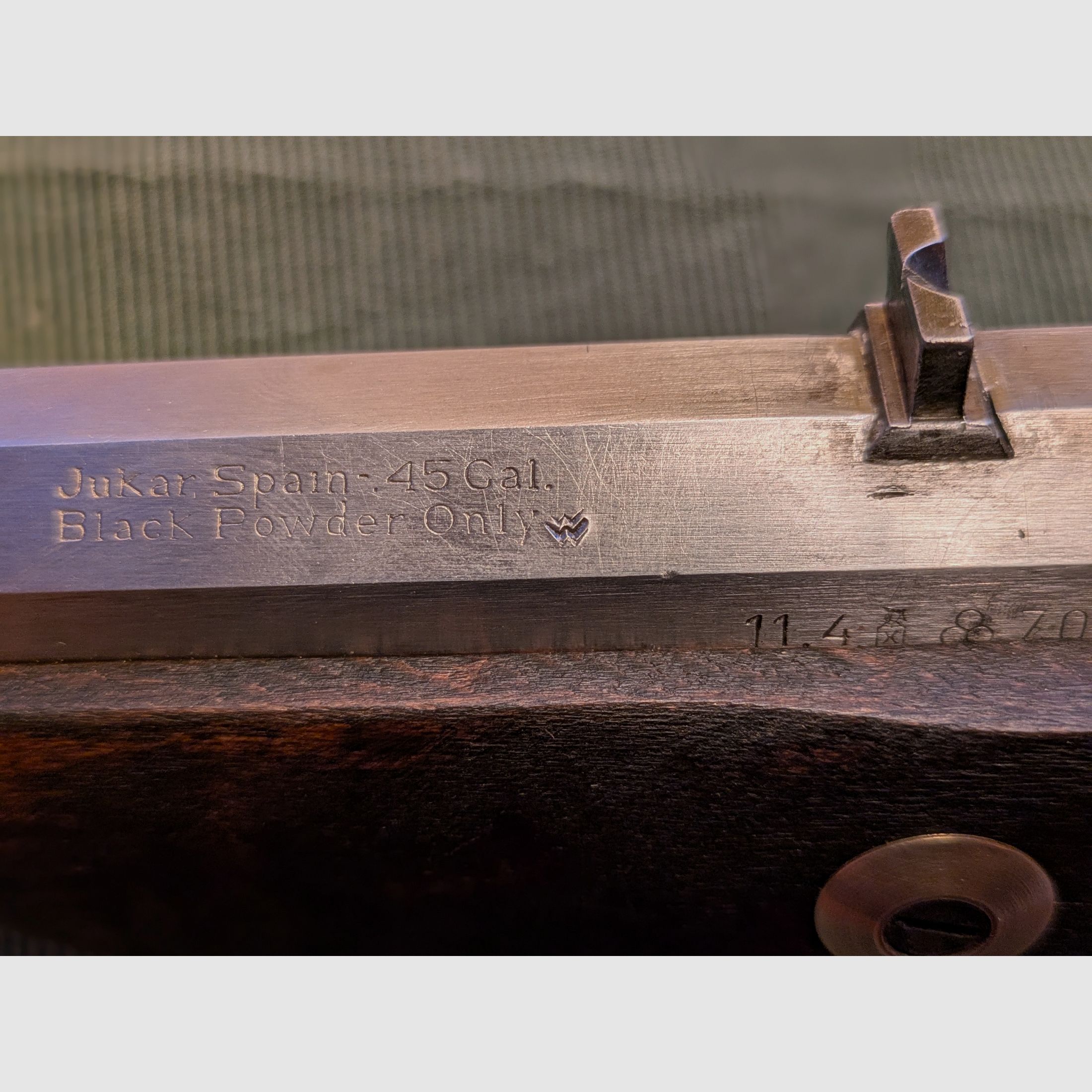 Fusil à chargement par la bouche comme le Kentucky