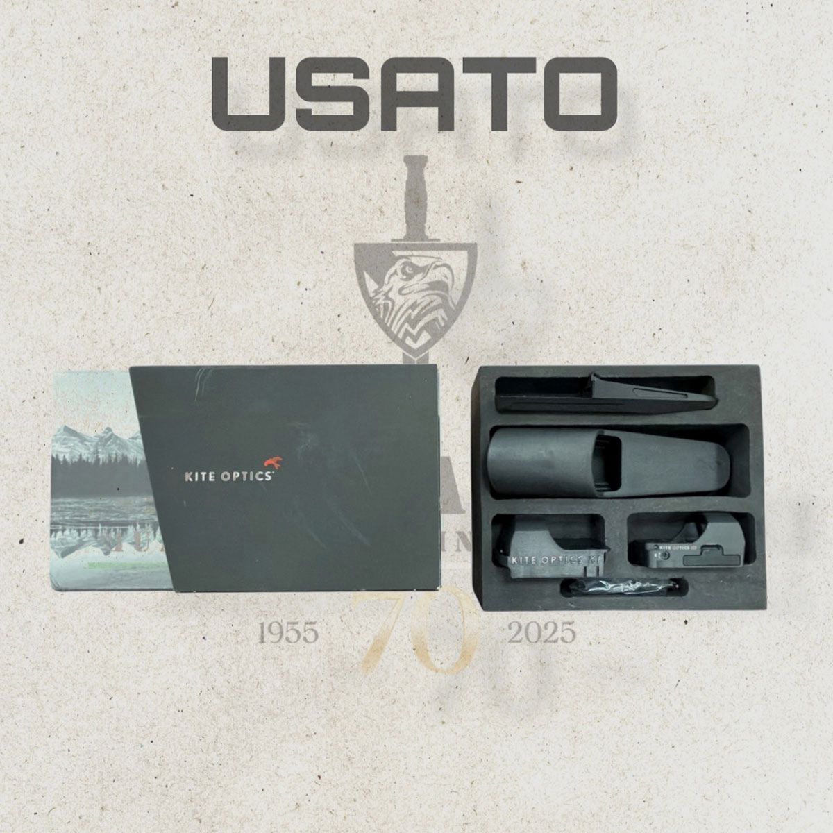 USADO – PUNTO ROJO – KITE OPTICS – K1 BRG MONTAJE BL 2MOA, imagen 3 de 3