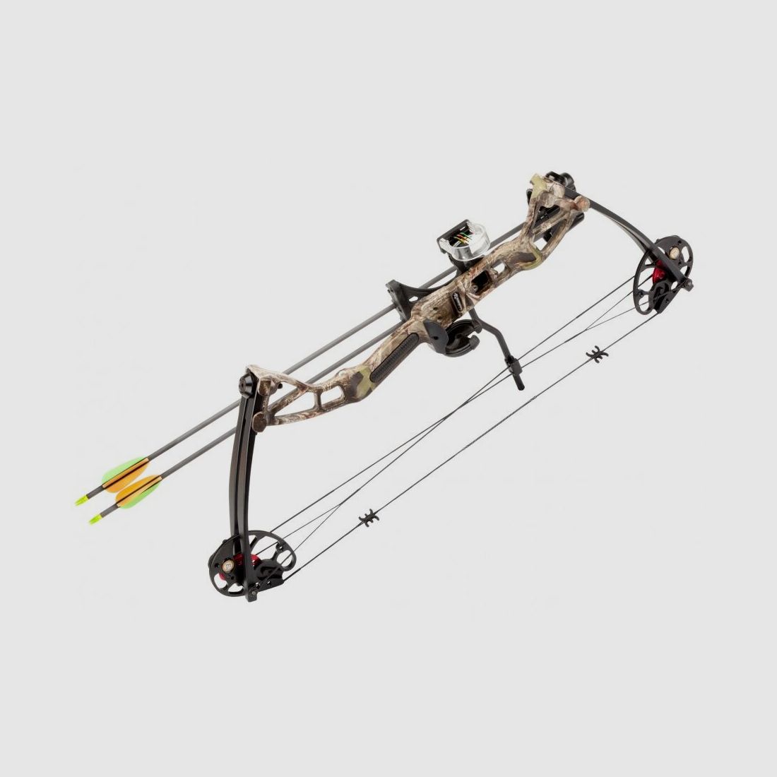 Compound bow for adults and youth POE LANG REX QUAD 15–55 lb 28" camouflage, image 6 of 18