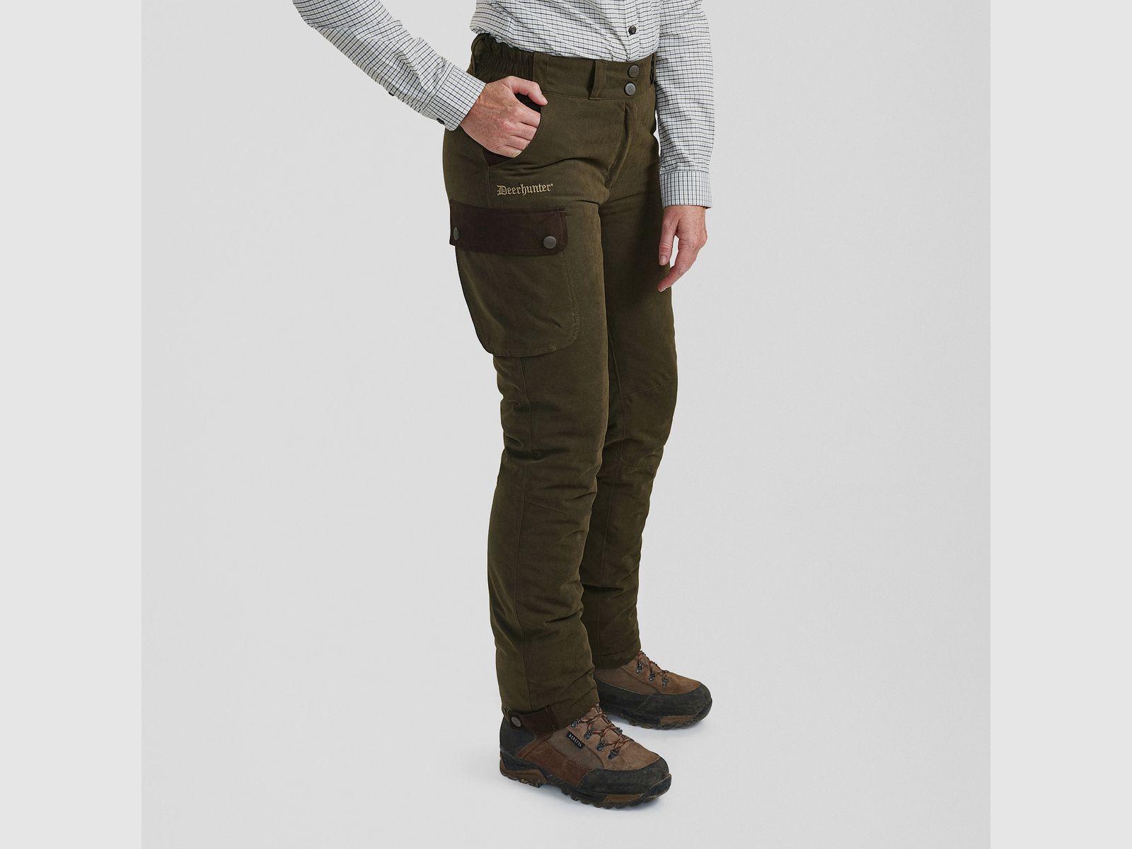 Deerhunter Lady Eagle Winter Trousers Female Tarmac Green 44