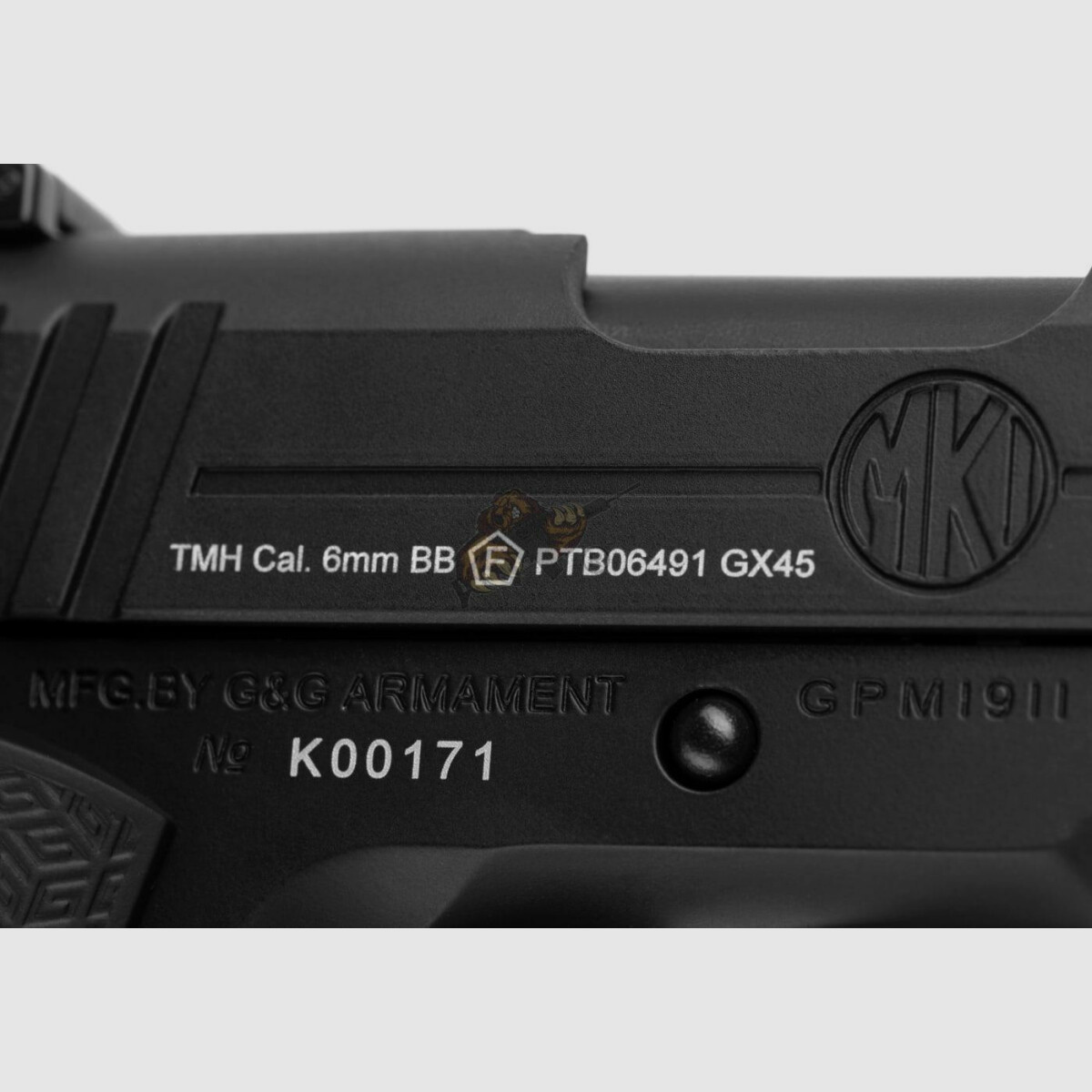GX45 Mk.I Versione Metallica GBB Pistola Airsoft in Nero -F- | G&G