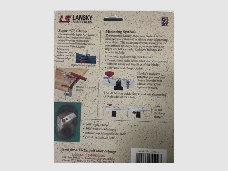 Lansky table clamp.