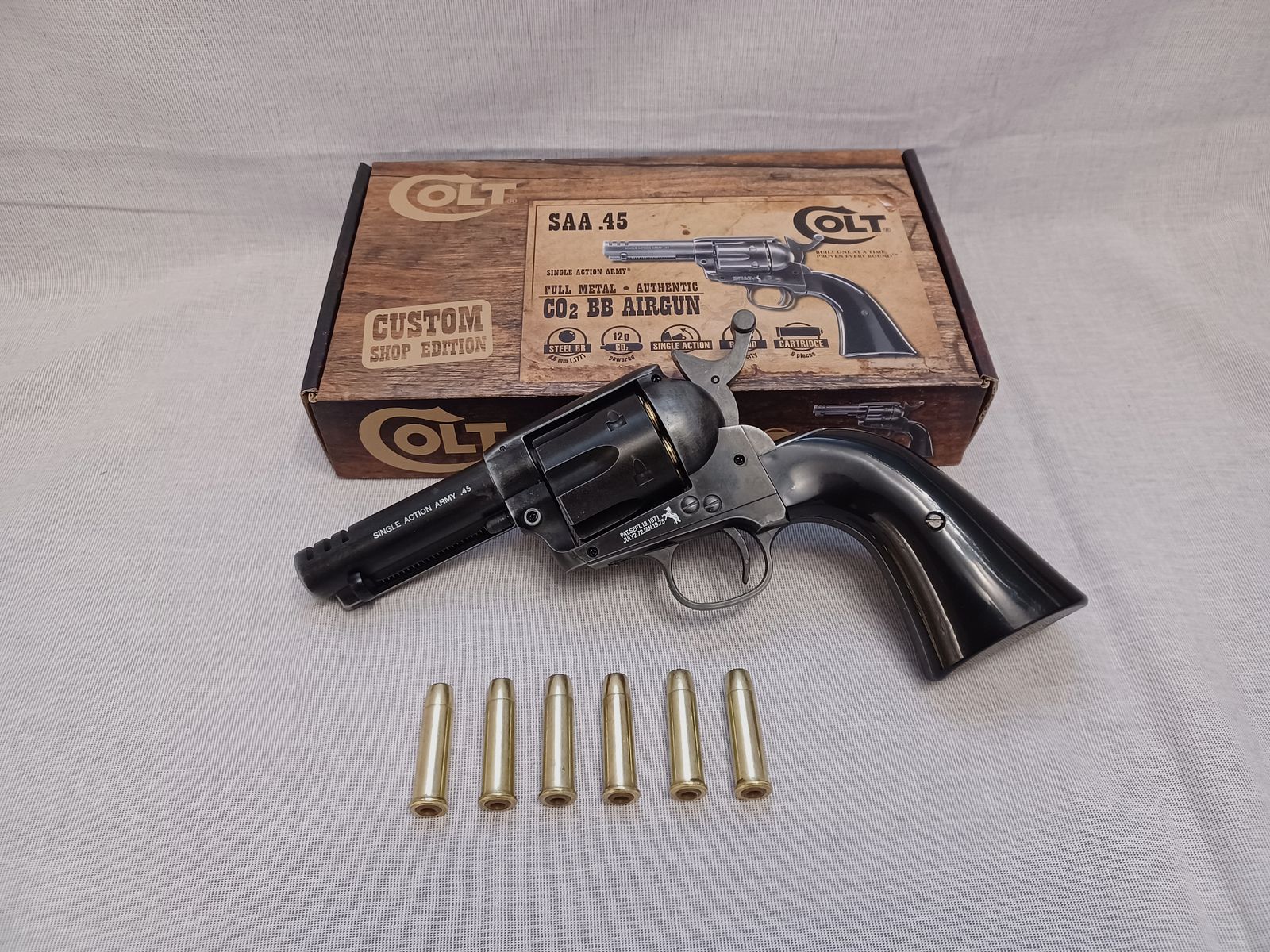 Colt SAA - Custom Edition / 4,5 mm BB / CO2 / Revolver / OVP (133)
