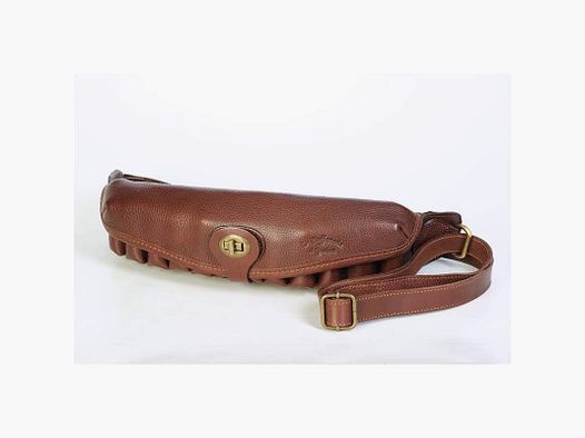 Cartuccera fucile in cuoio 25 celle coperte Buffetteria Spadoni 176