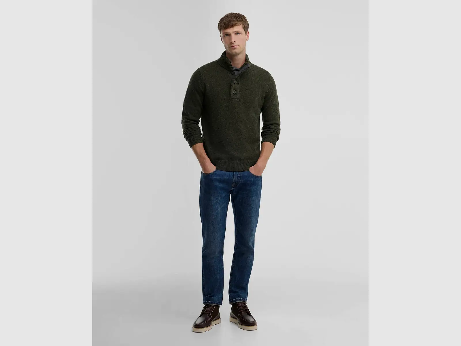 Barbour Essential Patch Half Zip, seaweed, afbeelding 6 van 6
