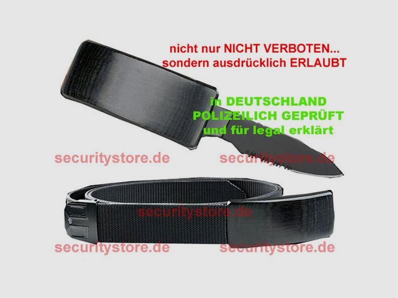 GürtelschnallenMesser schwarz Gürtelmesser Outdoor EDC Prepper