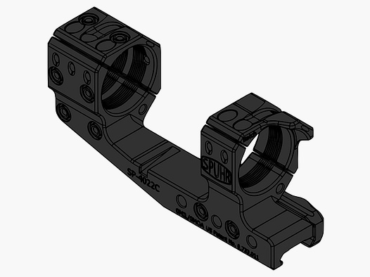 Spuhr Blockmontage ø34 Gen3 H 38 / 21 mm OMIL PIC Cantilever