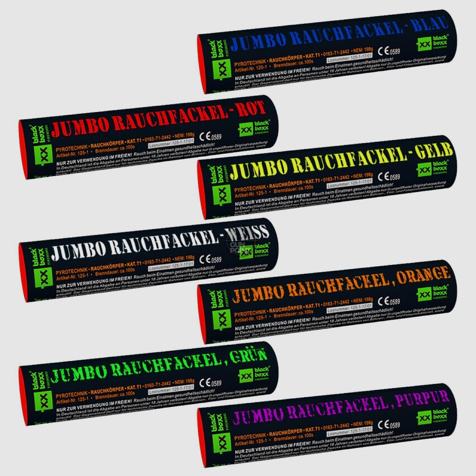 Blackboxx Jumbo Rauchfackel 100 Sek. - verschiedene Farben