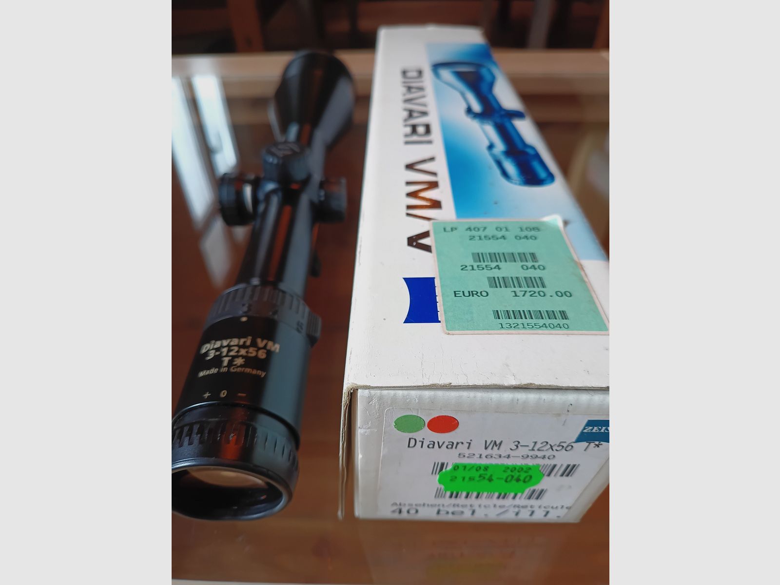 Zeiss 3-12x56 VM   Innenschiene Leuchtabsehen 40