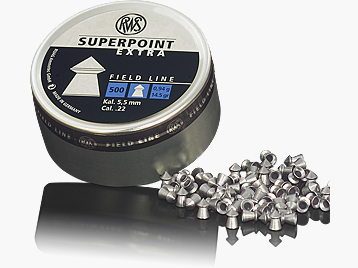 BALINES RWS SUPERPOINT EXTRA 0,94 G CAL. 5.5MM (500UD)