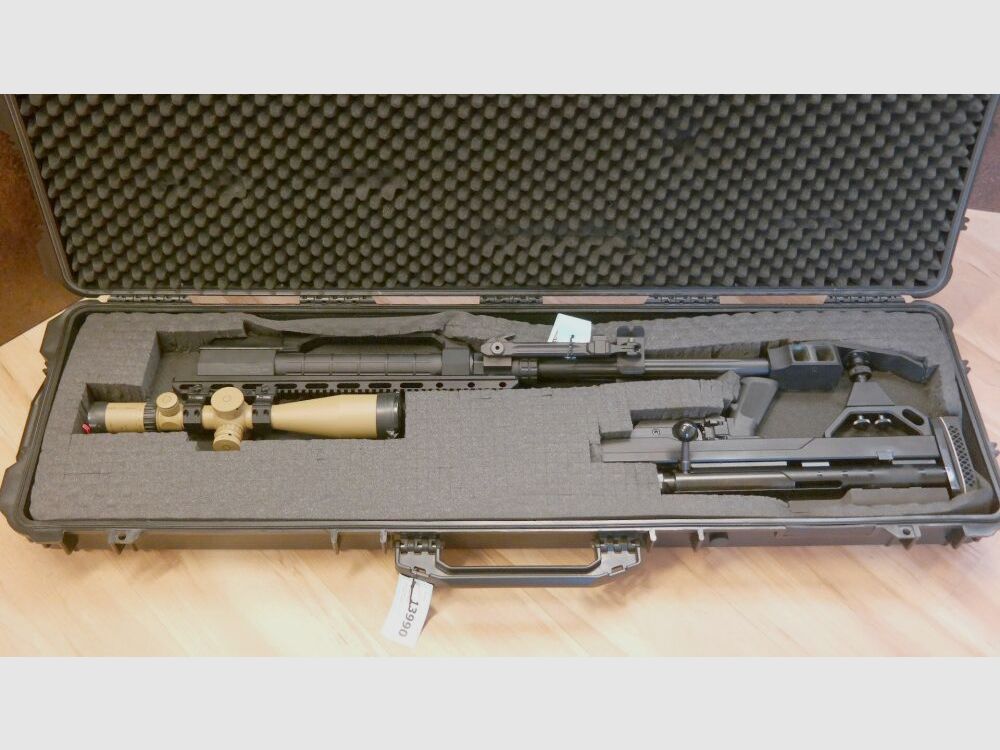 Büchse Fortmeier M2002 Kal. .338 Lapua Magnum mit S&B 5-25x56 PM II Pfandversteigerung 17.7.25