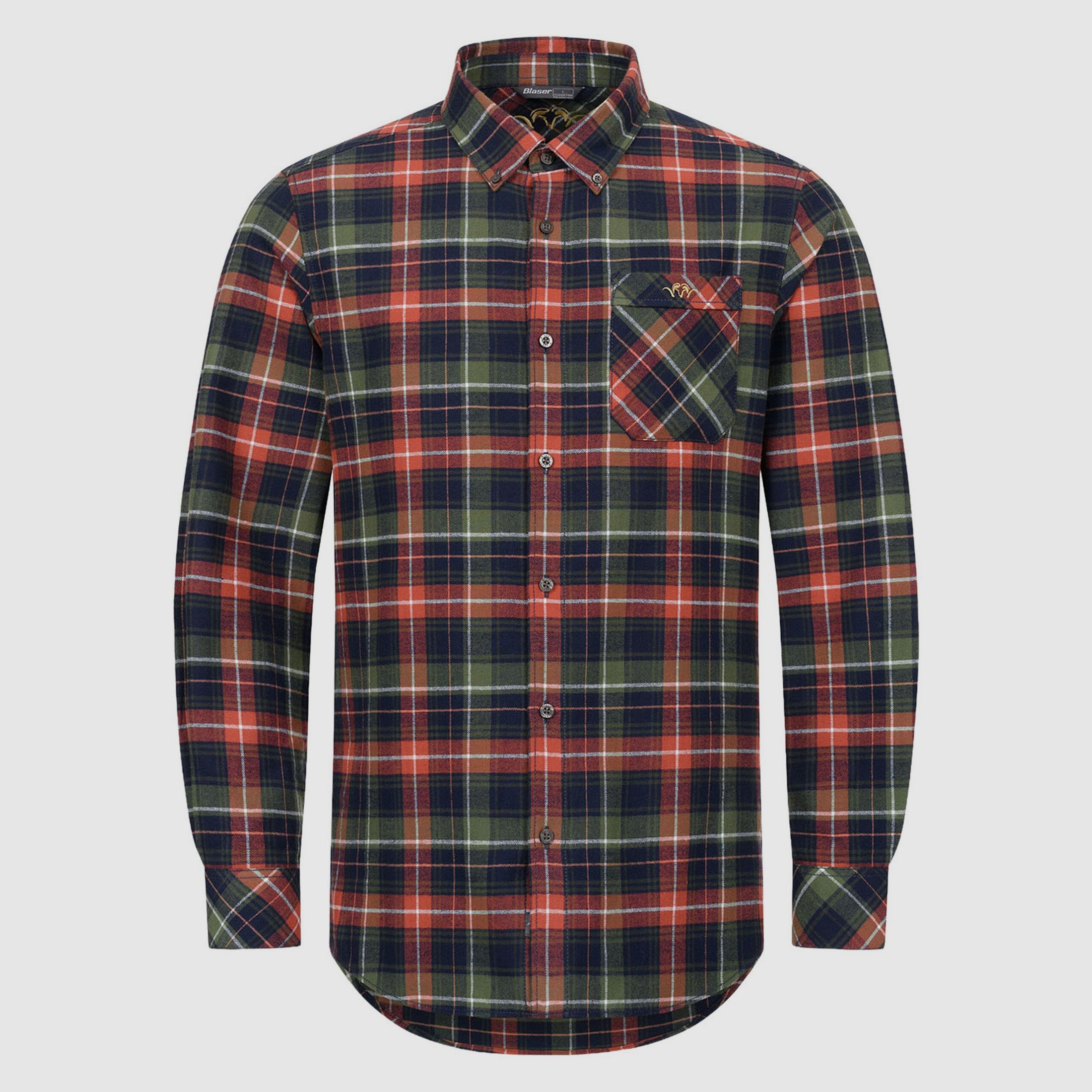 Blaser Langarmhemd Martin Flanell
