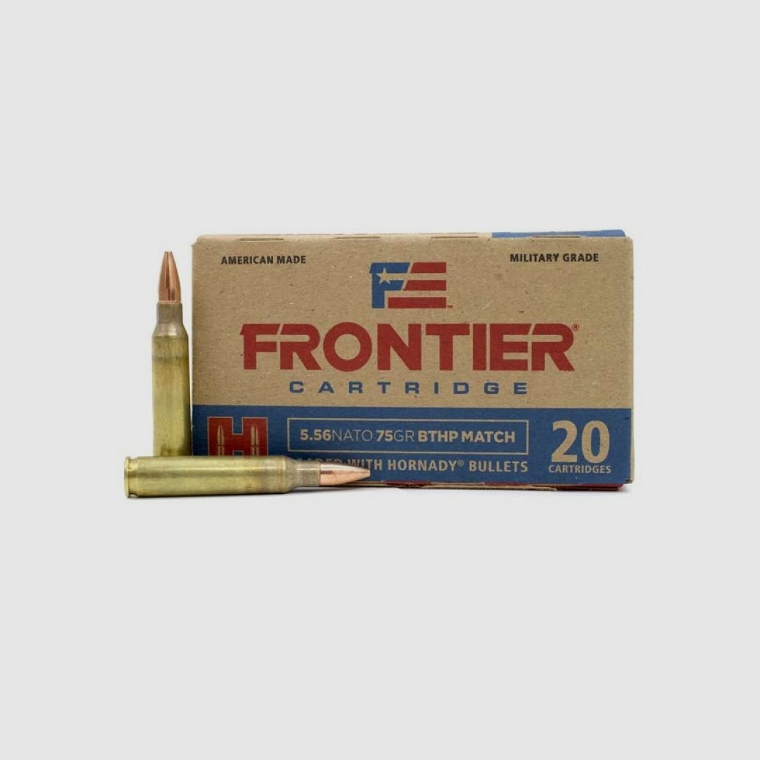 5.56 Nato Hornady FRONTIER® 75 gr BTHP MATCH™ VE20