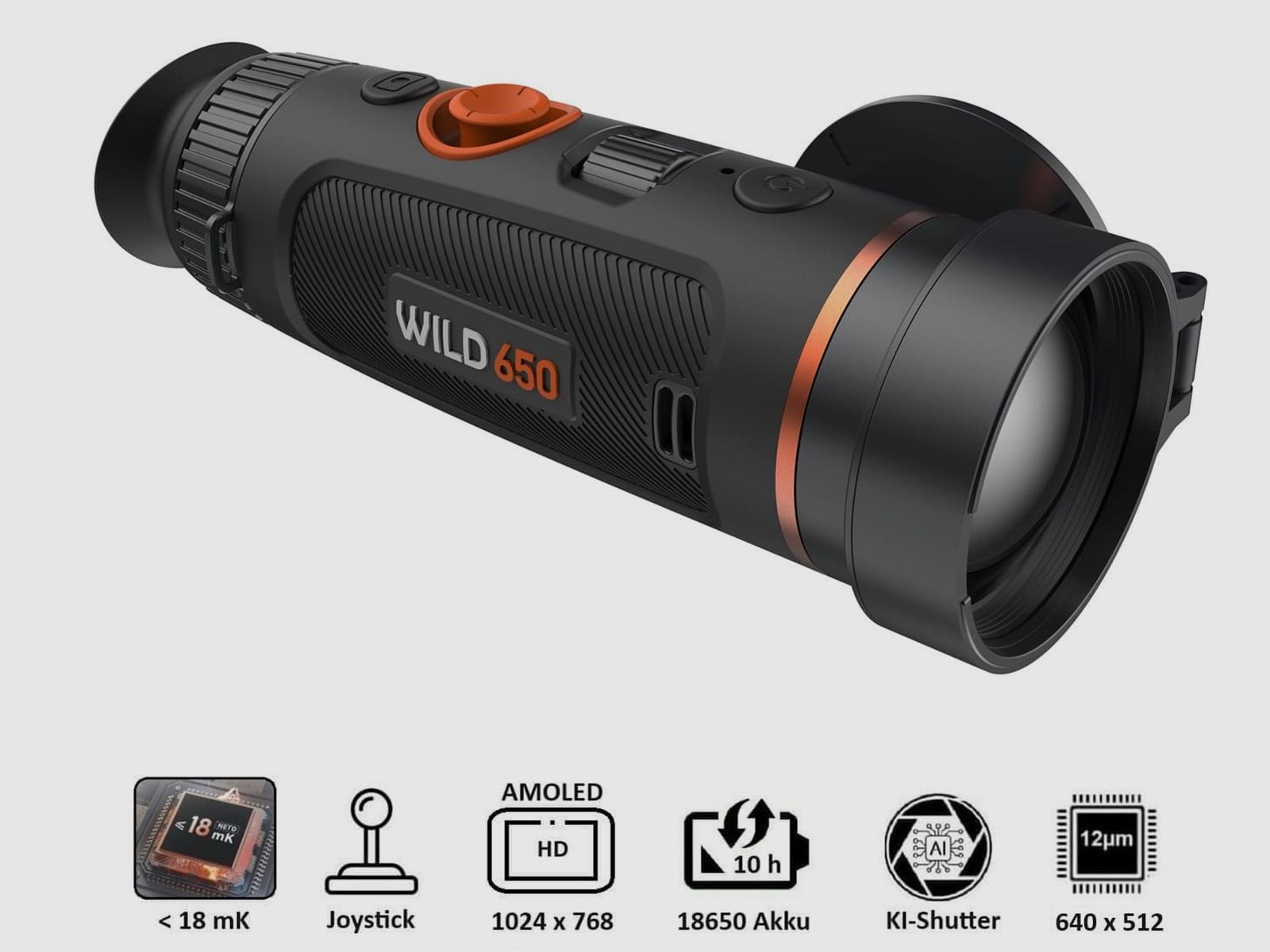 ThermTec Wild 650 Wärmebild-Monokular 640x512 NETD≤18mK