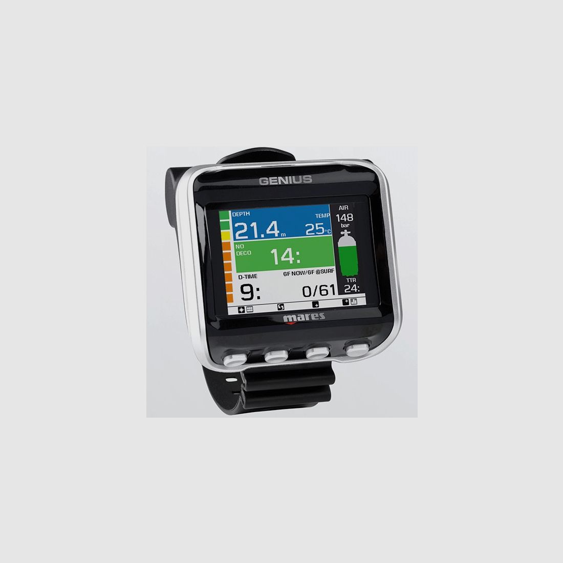 MARES GENIUS BLACK SILVER