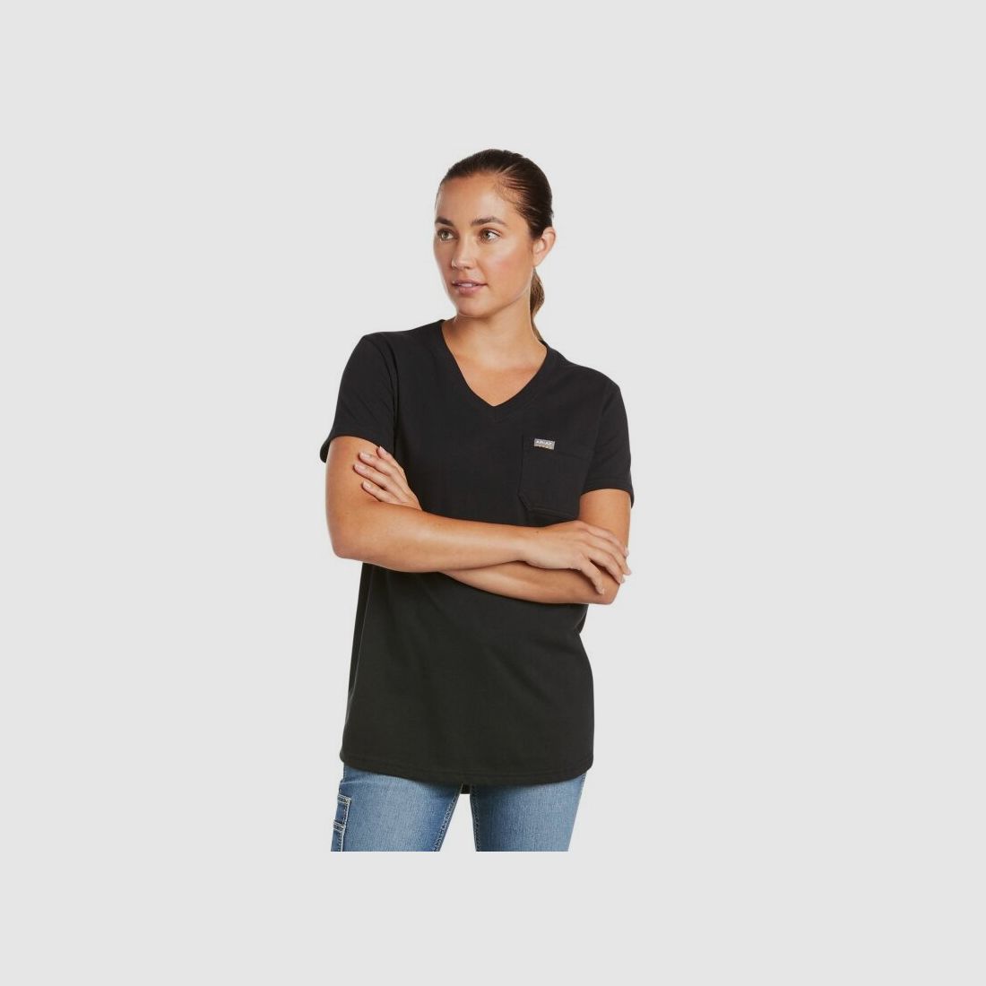 Ariat Damen T-Shirt Rebar® CottonStrong V-Neck