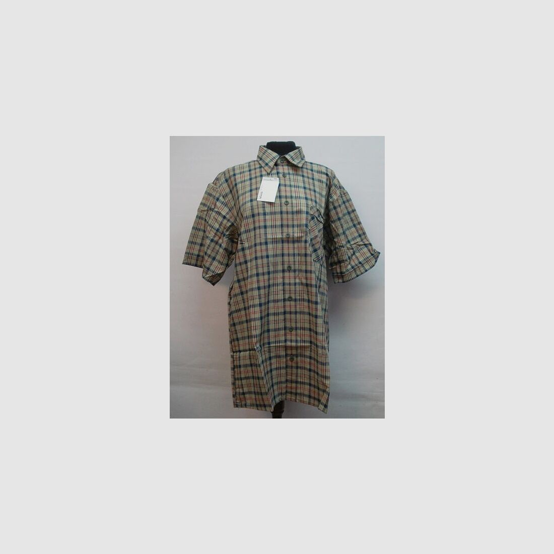 Parforce de 1/2 manga a cuadros - talla 39 1 bolsillo en el pecho