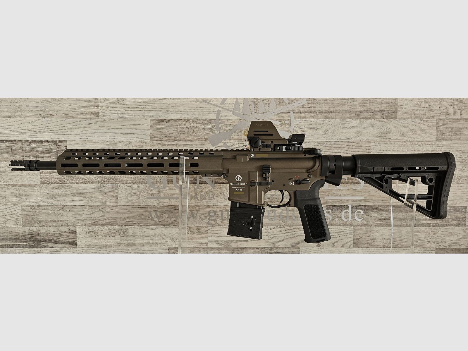 Schmeisser AR15 M4FL Bronze 14,5" .223Rem. en set avec lunette de visée - livraison gratuite ! - Nouveauté du commerce spécialisé