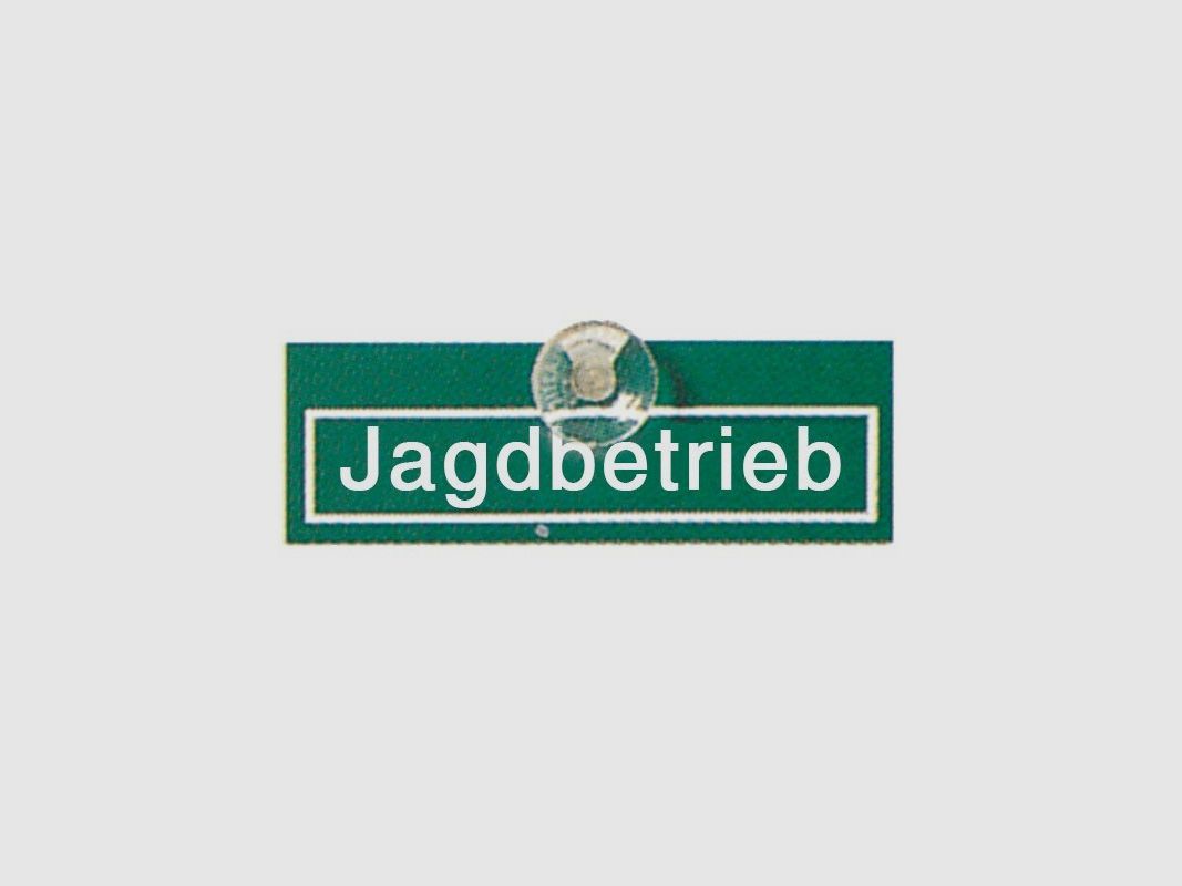 Autoschild "Jagdbetrieb"
