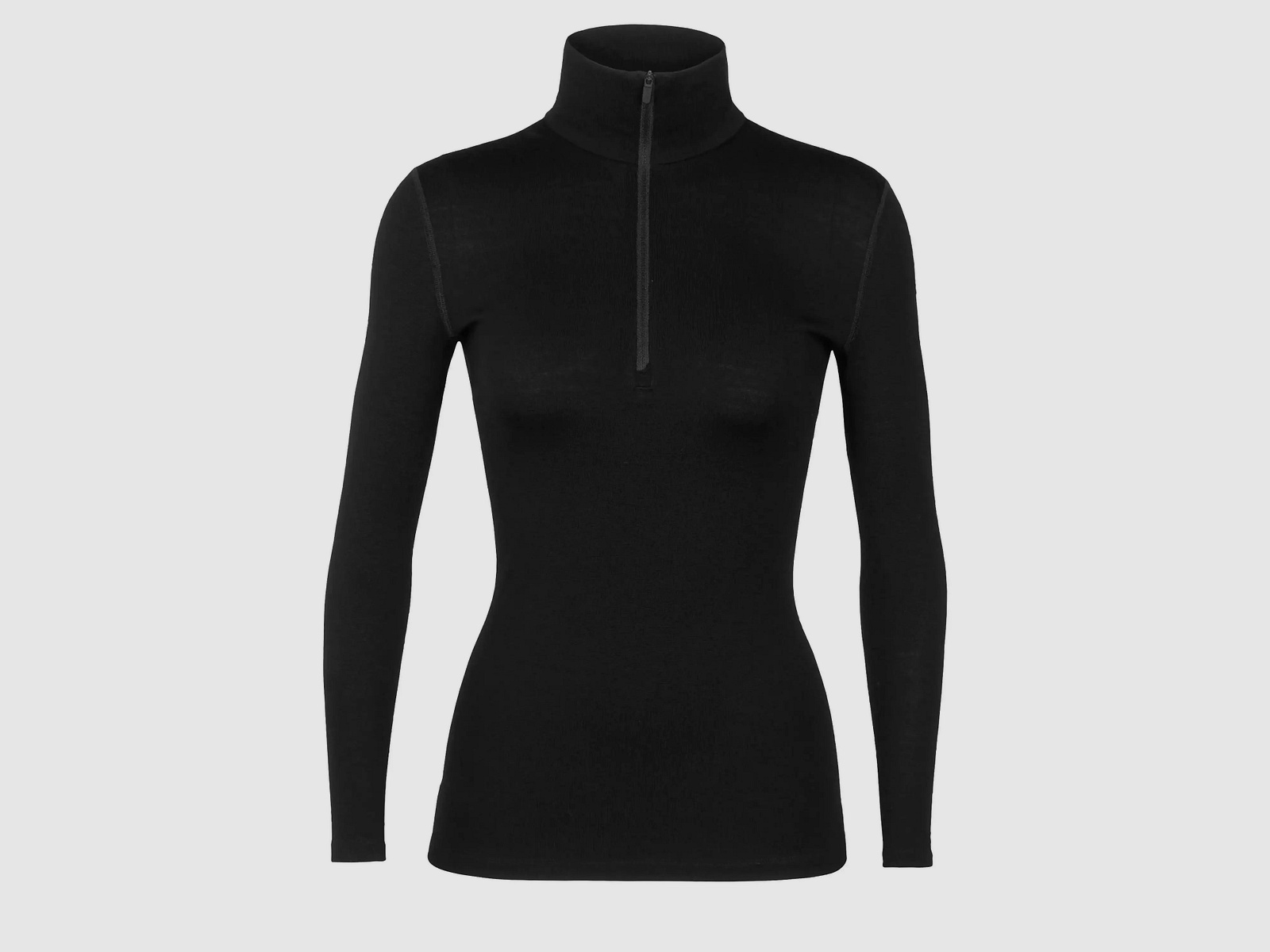Icebreaker T-shirt à Manches Longues Tech Half Zip Merino 260 Femme - Noir / L