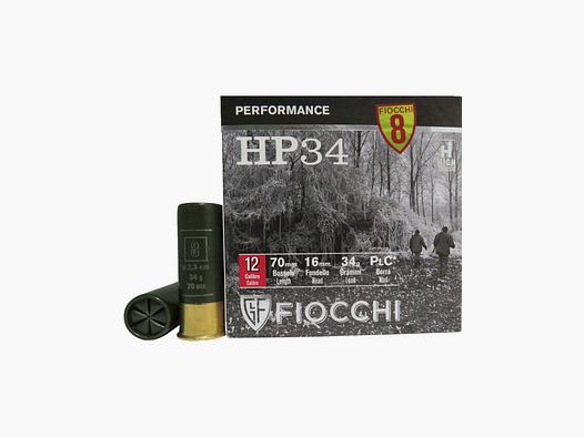 Cartucce Fiocchi HP 34 cal. 12/70 34 g piombo 8