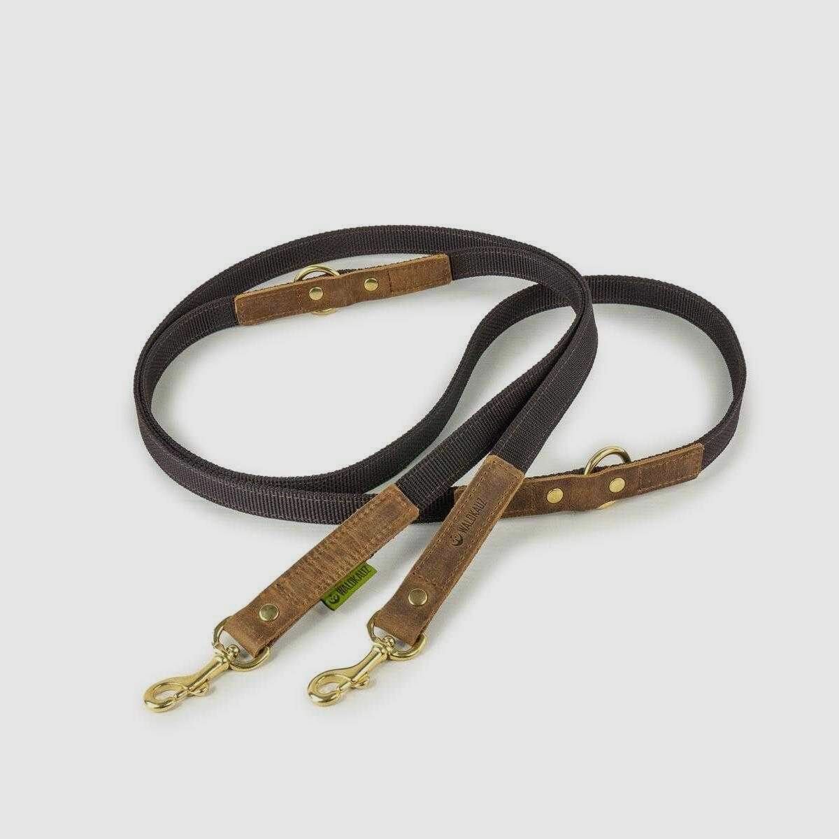 WALDKAUZ Laisse à épaule Schlendrian Marron 2.5m, image 1 sur 4