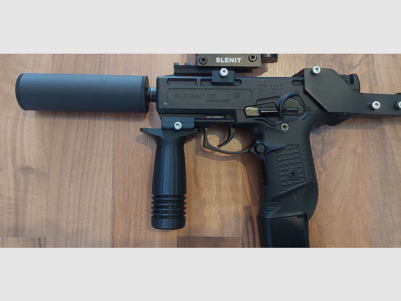 ZORAKI 925 mit MP-Umbau-Kit 9 mm P.A.K. (PTB 1005) Schreckschuss keine Walther Glock HW94 Colt