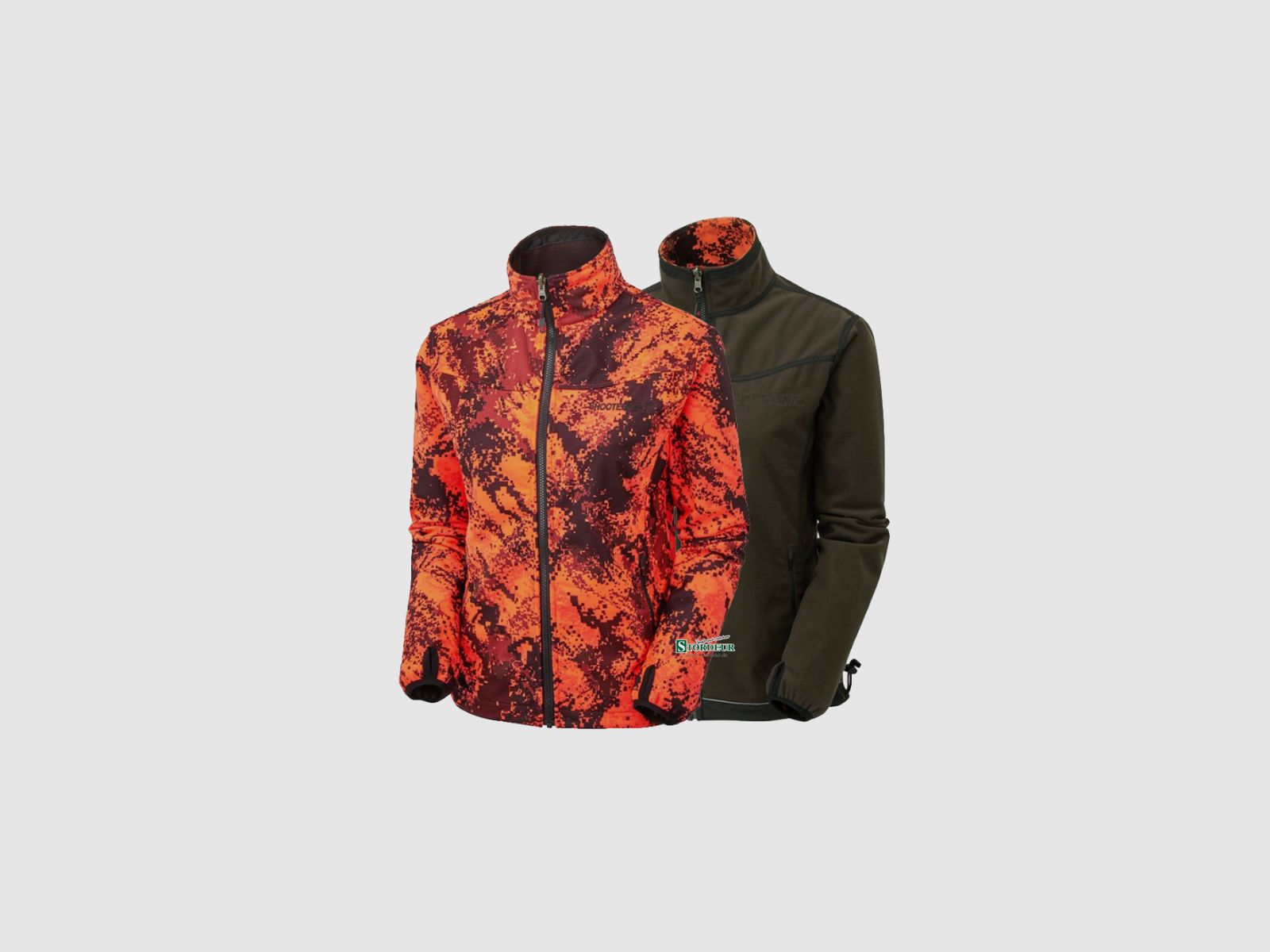 SHOOTERKING Digitex Softshell Damen Blaze Orange Braun