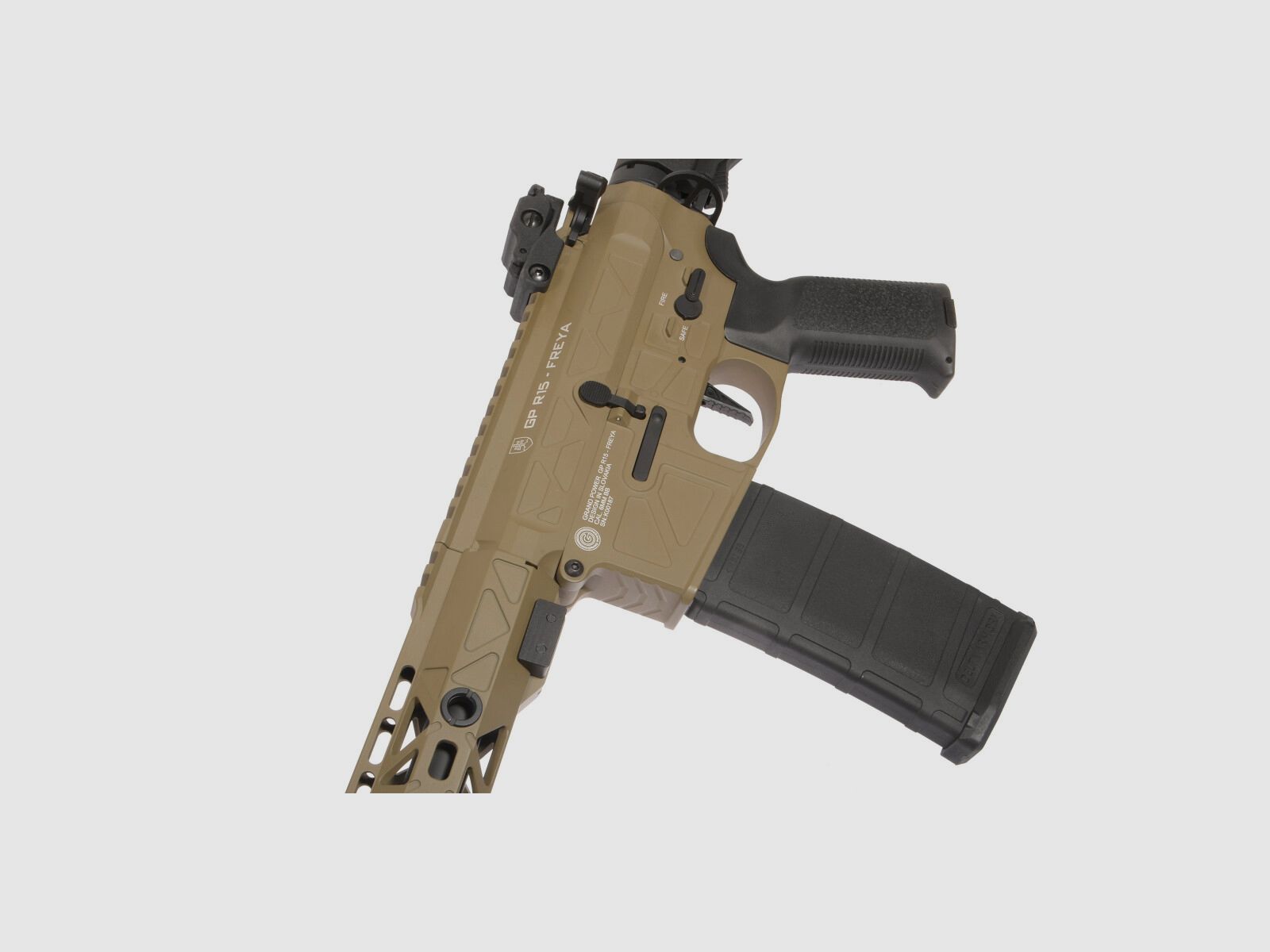GP R15 FREYA 14" CNC Mlok FREYA ALPHA S-AEG Tan Frei ab 18 Jahren | Delta Armory