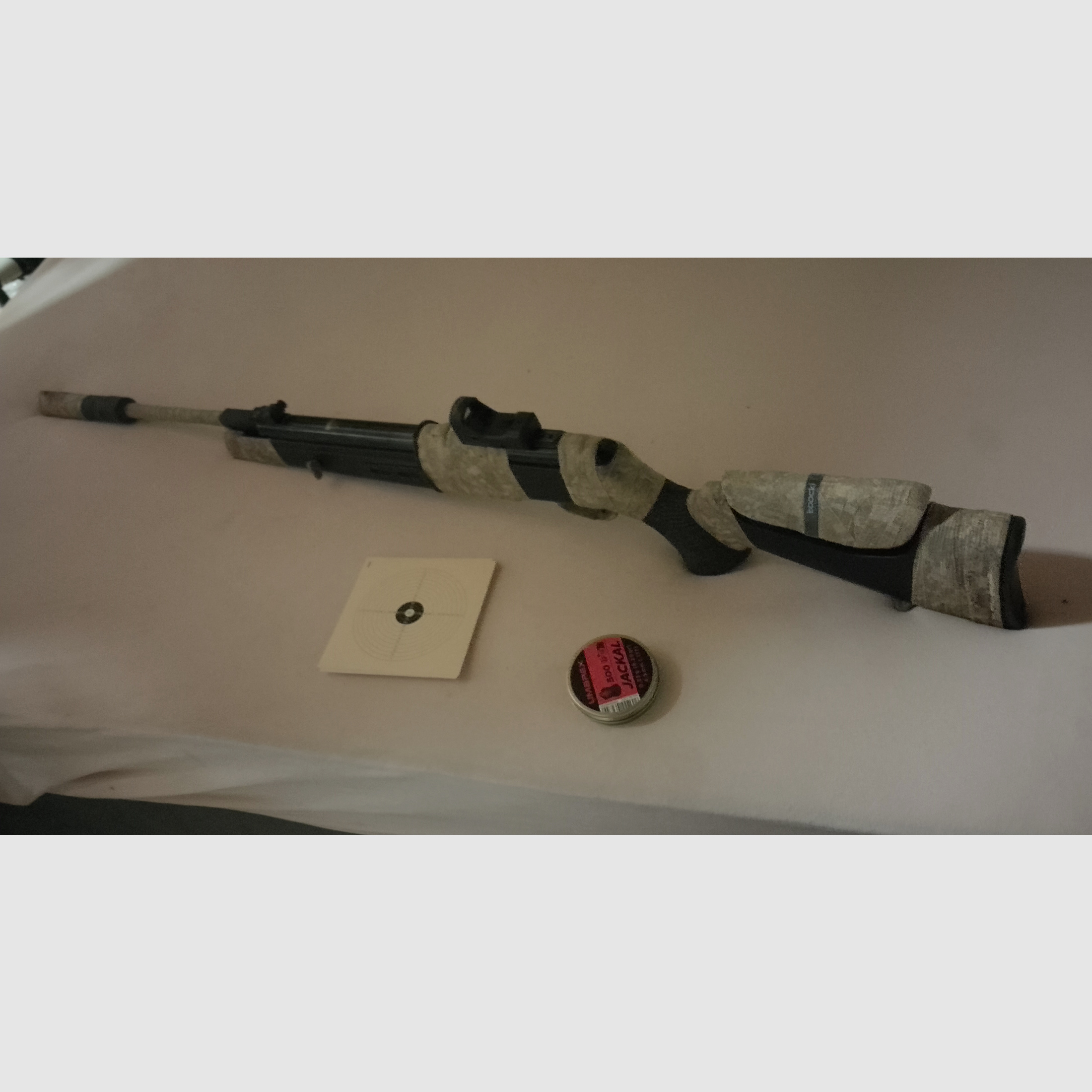 Goed onderhouden Mercury x tac 85 luchtgeweer kniklader 4,5mm .177 + doelwitten Target Diabolos Set Walther green Dot groene punt vizier