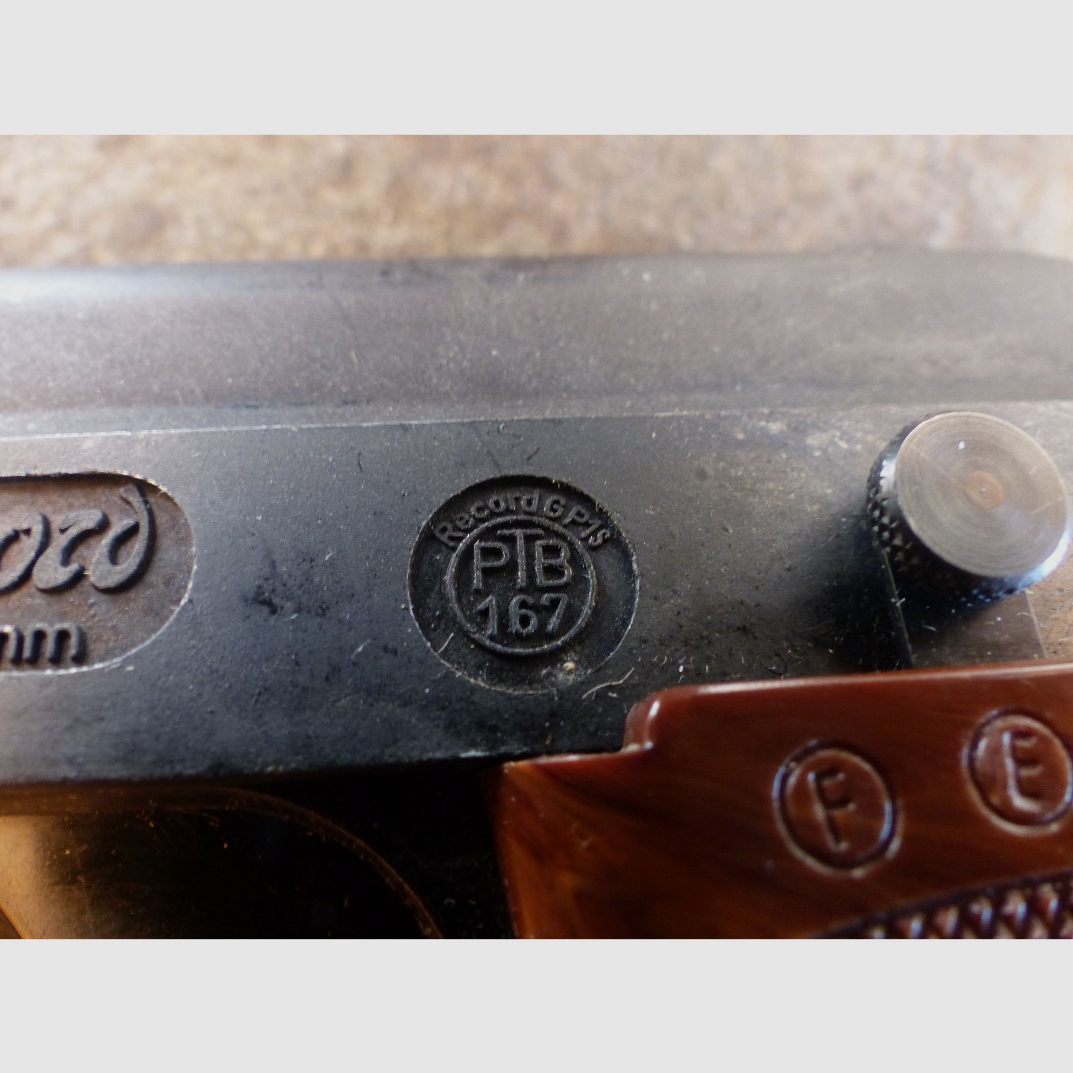 FB Record GP1s bardzo rzadka pistolet gazowy/-startowy kal. 6mm Flobert z wczesnych lat 70., zdjęcie 3 z 3