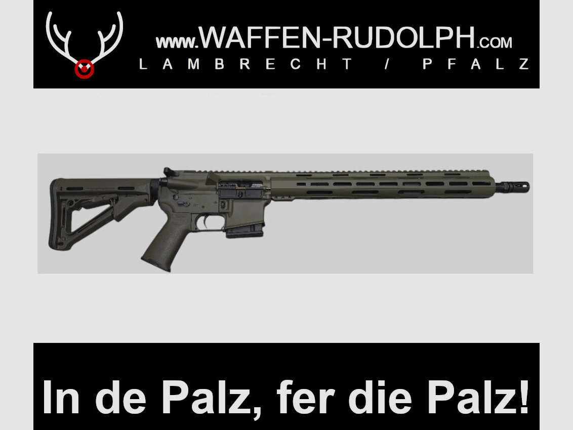 FULL OD special model: Lux Def Tec LDT L5L with long handguard AR15 16.75" ABSOLUTE BARGAIN at WAFFEN RUDOLPH... available in the PFALZ only HERE!!!
