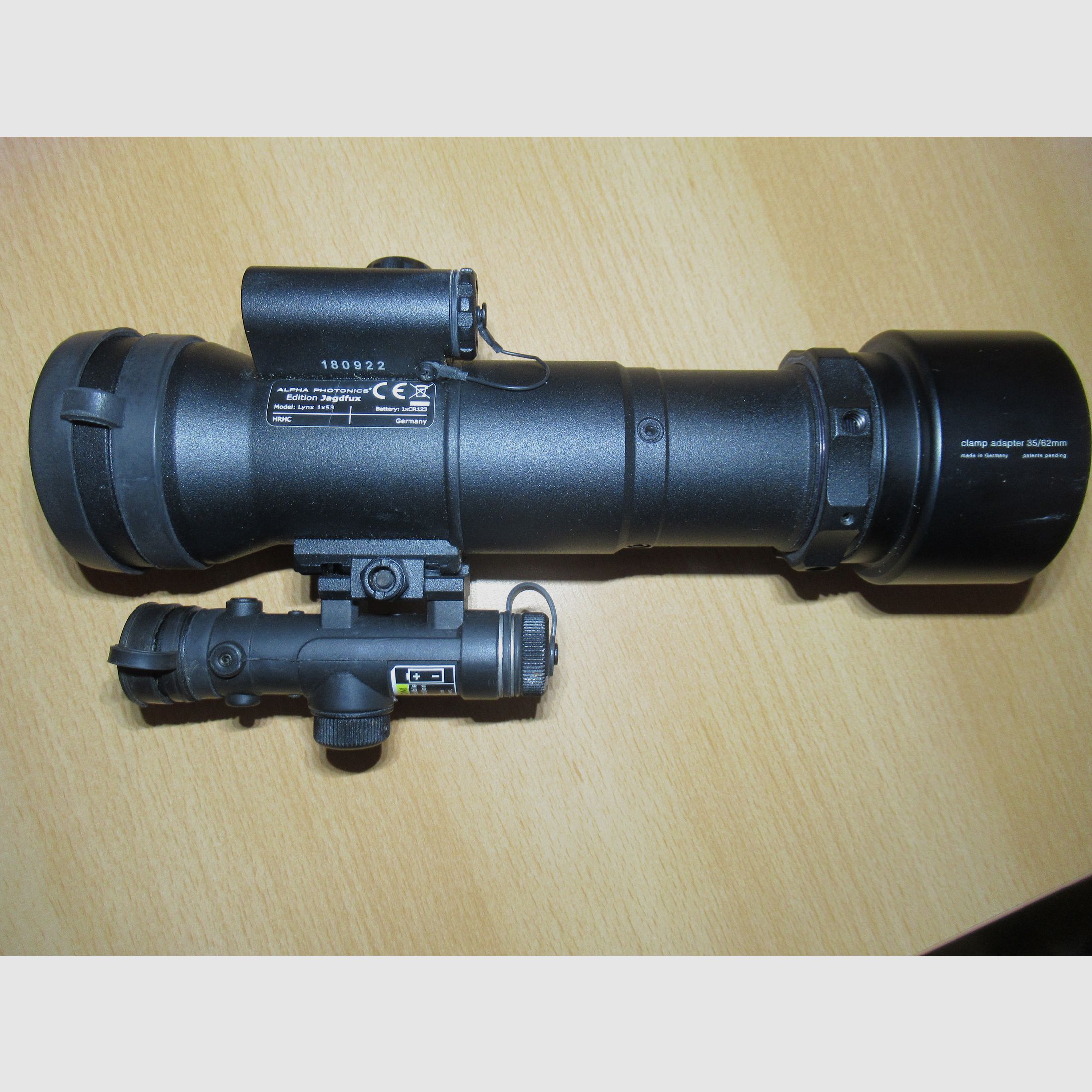 Nachtsicht Vorsatzgerät LYNX 1x53 mit Photonis Röhre und IR-Laser !! TOP !!!