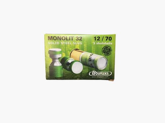 5 balles MONOLIT 32 Cal 12/70 D DUPLEKS
