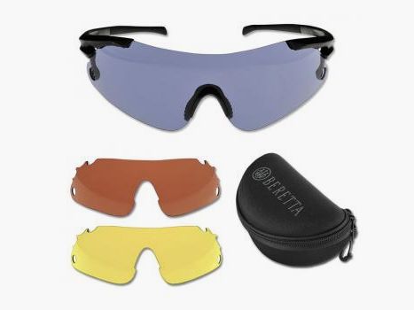 Okulary strzeleckie Beretta "OC70" z 3 wymiennymi soczewkami i 1 etui