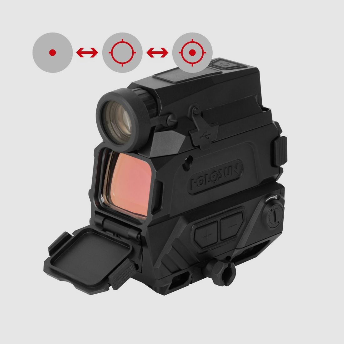 Holosun Nachtsichtzielgerät, Modell DRS-NV mit rotem Wechselabsehen: 2MOA Dot & 65MOA Circledot, Bild 1 von 12
