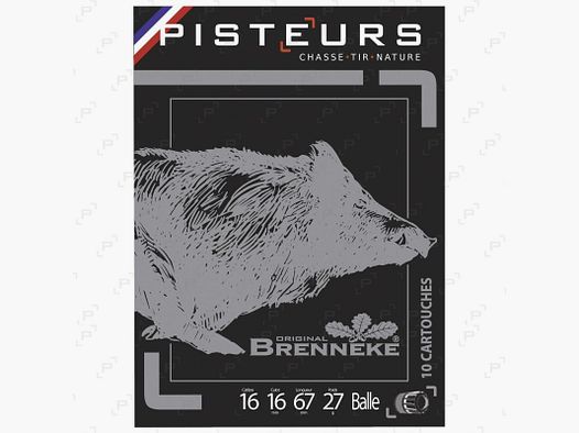 Cartouches de chasse à balle PISTEURS CAL 16/67 - BRENNEKE
