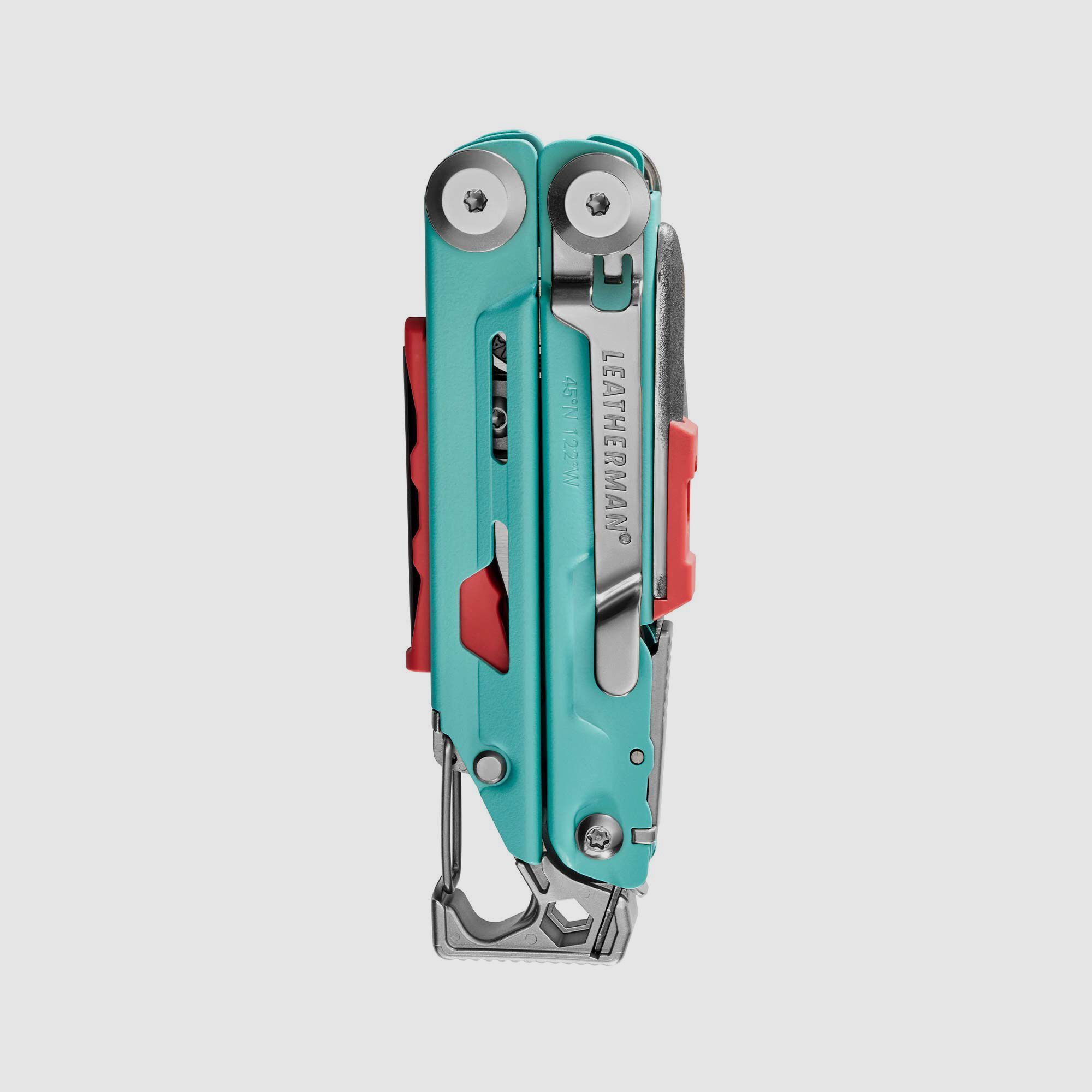 Leatherman SIGNAL Aqua Stainless, Molle Holster, Schwarz, L