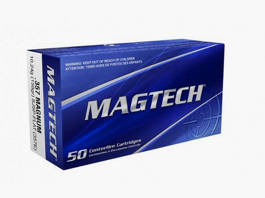 MAGTECH .357MAG. 158GRS SJSP-FLAT. - 50 ROUNDS