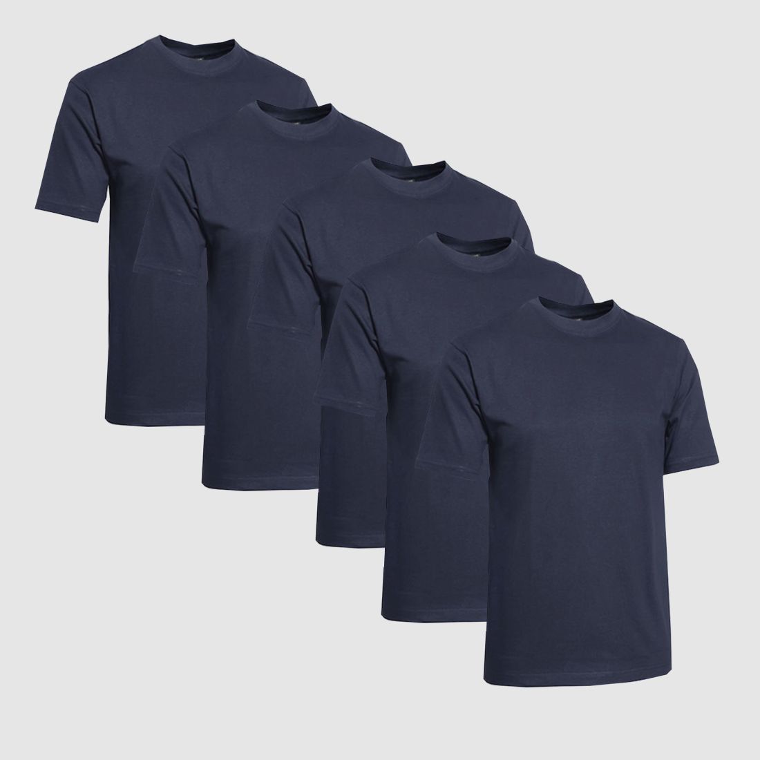 Clique T-Shirt Men 5-Pack Navy
