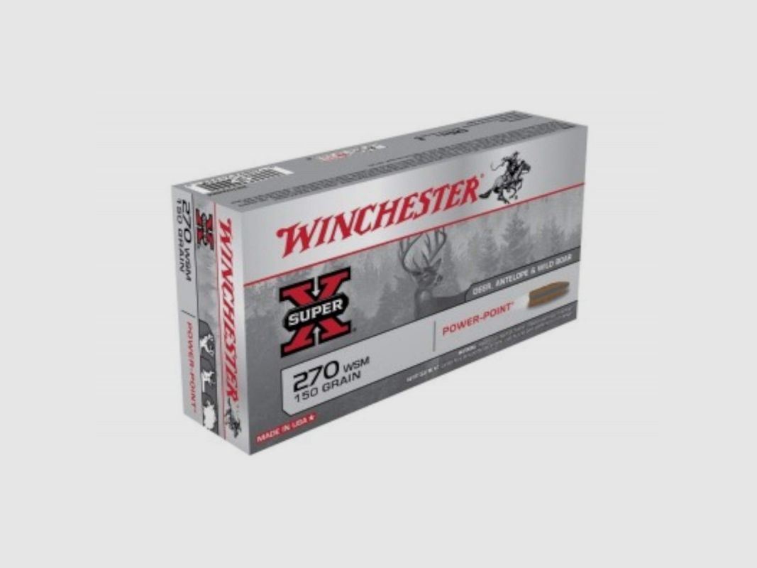 MUNICION WINCHESTER 270 WSM 150 Grains, imagen 2 de 2