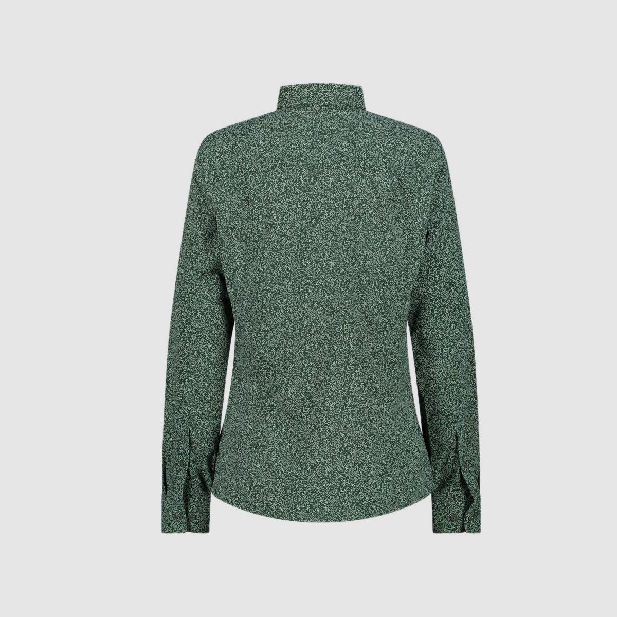 CMP Damen-Langarm-shirt mit floralem Muster Grün